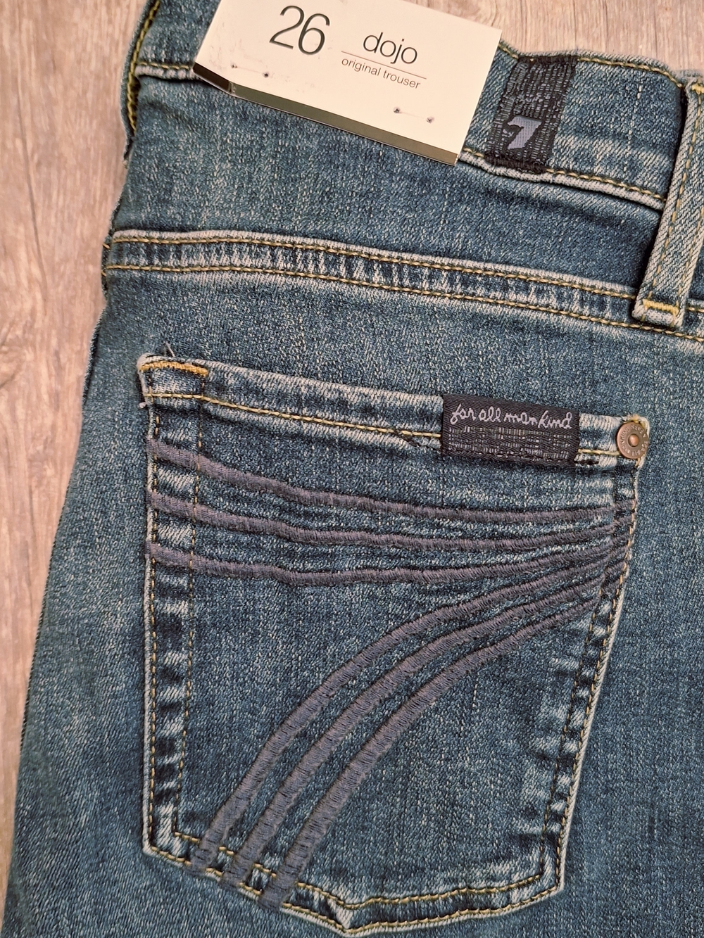 7 For All Mankind Women's Flare Jeans in Medium Blue
